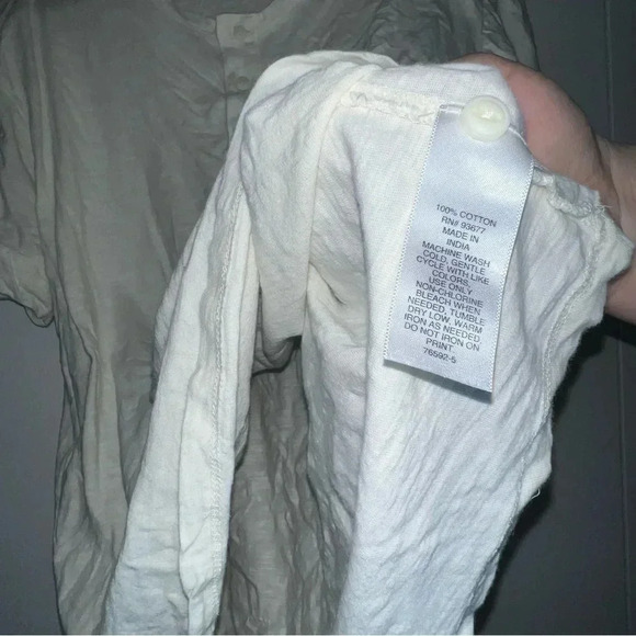 Mutual Weave Mens Ivory White Button Up Size XXL Made In India - Picture 3 of 3